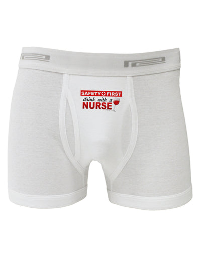 Drink With A Nurse Boxer Briefs-Boxer Briefs-TooLoud-White-Small-Davson Sales