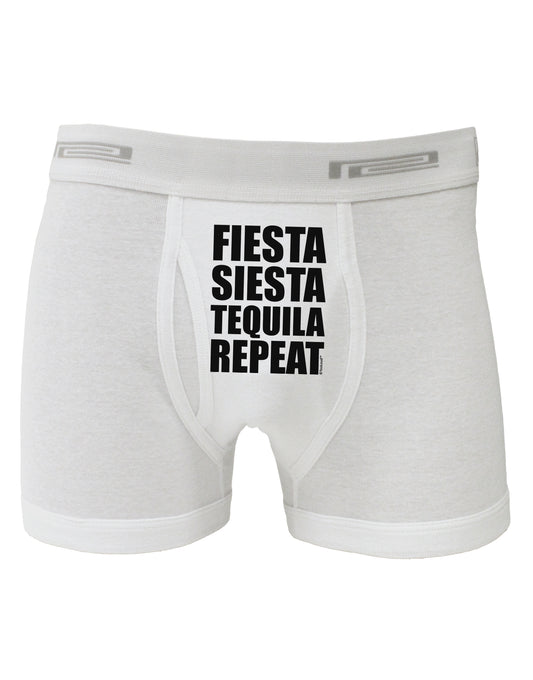 Fiesta Siesta Tequila Repeat Boxer Briefs by TooLoud-Boxer Briefs-TooLoud-White-Small-Davson Sales