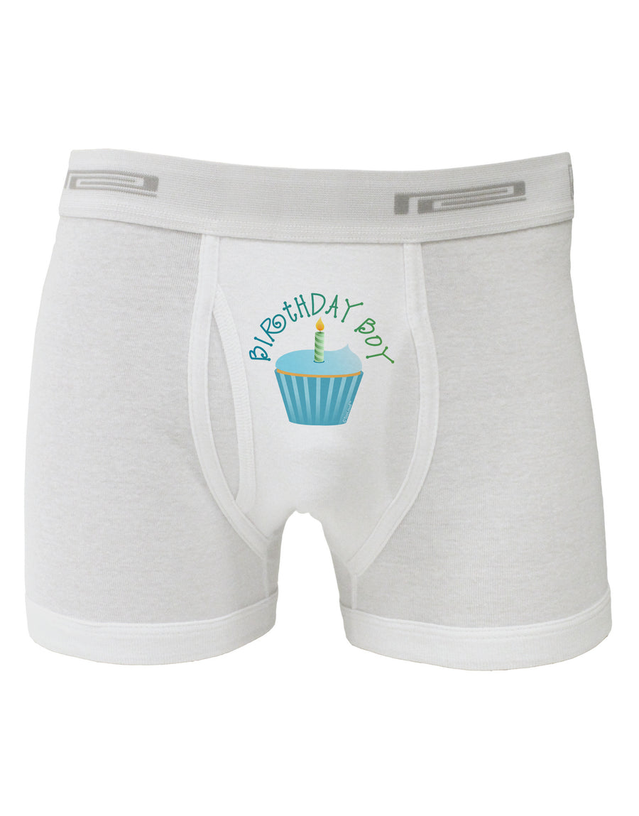 Birthday Boy - Candle Cupcake Boxer Briefs by TooLoud-Boxer Briefs-TooLoud-White-Small-Davson Sales