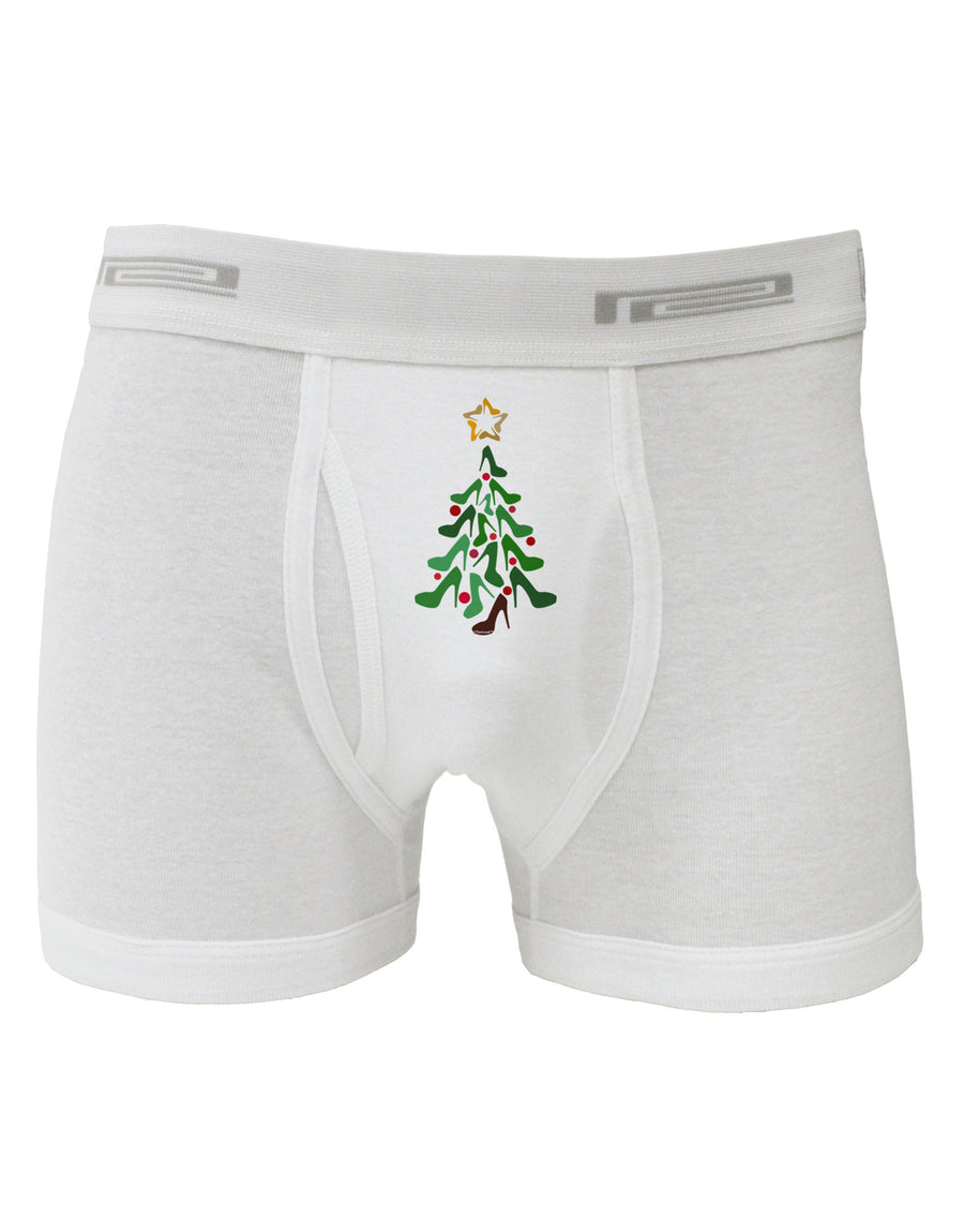 High Heels Shoes Christmas Tree Boxer Briefs-Boxer Briefs-TooLoud-White-Small-Davson Sales