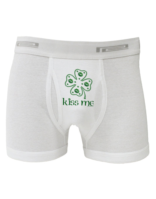 Kiss Me Clover Boxer Briefs-Boxer Briefs-TooLoud-White-Small-Davson Sales