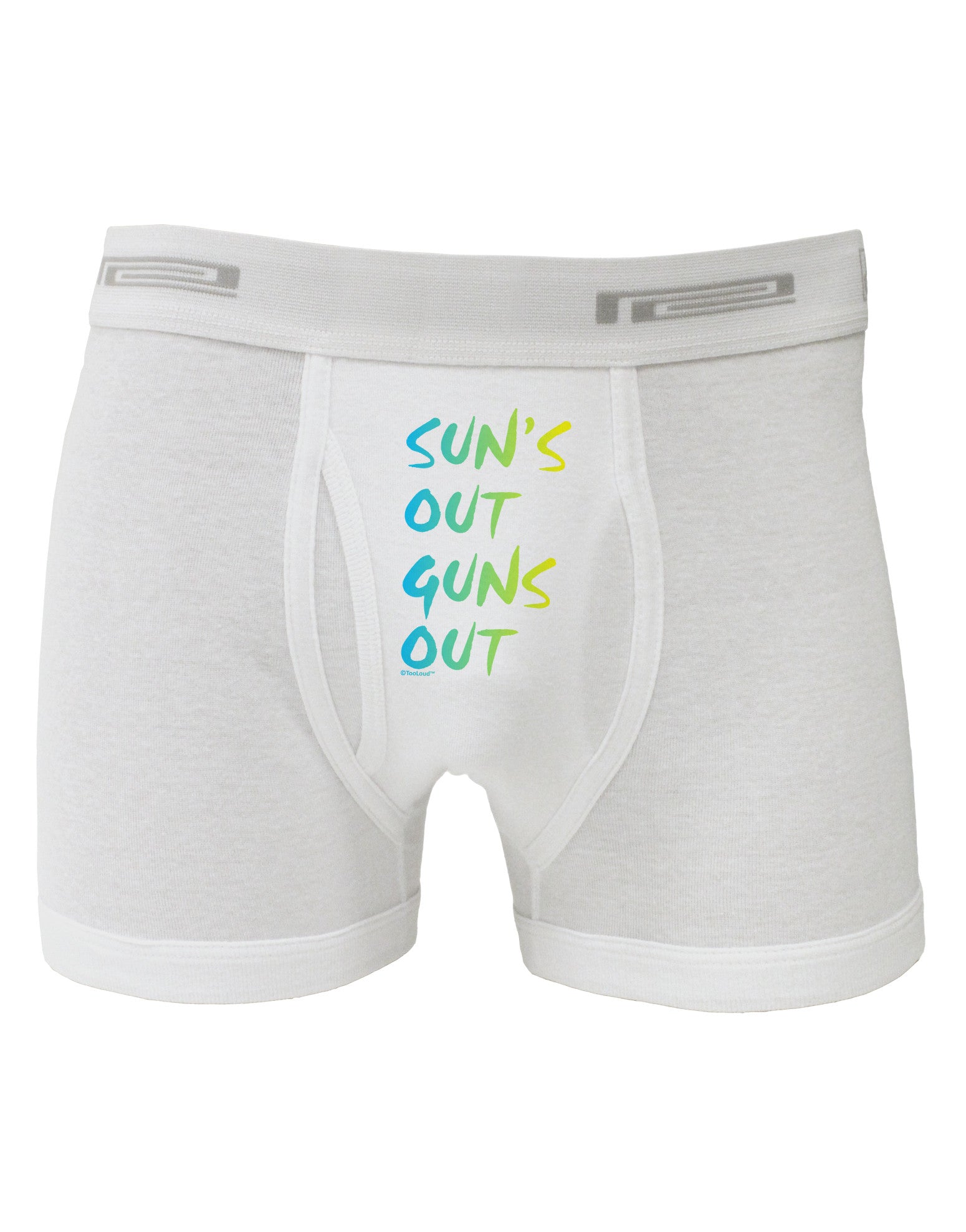 Suns Out Guns Out - Gradient Colors Boxer Briefs-Boxer Briefs-TooLoud-White-Small-Davson Sales