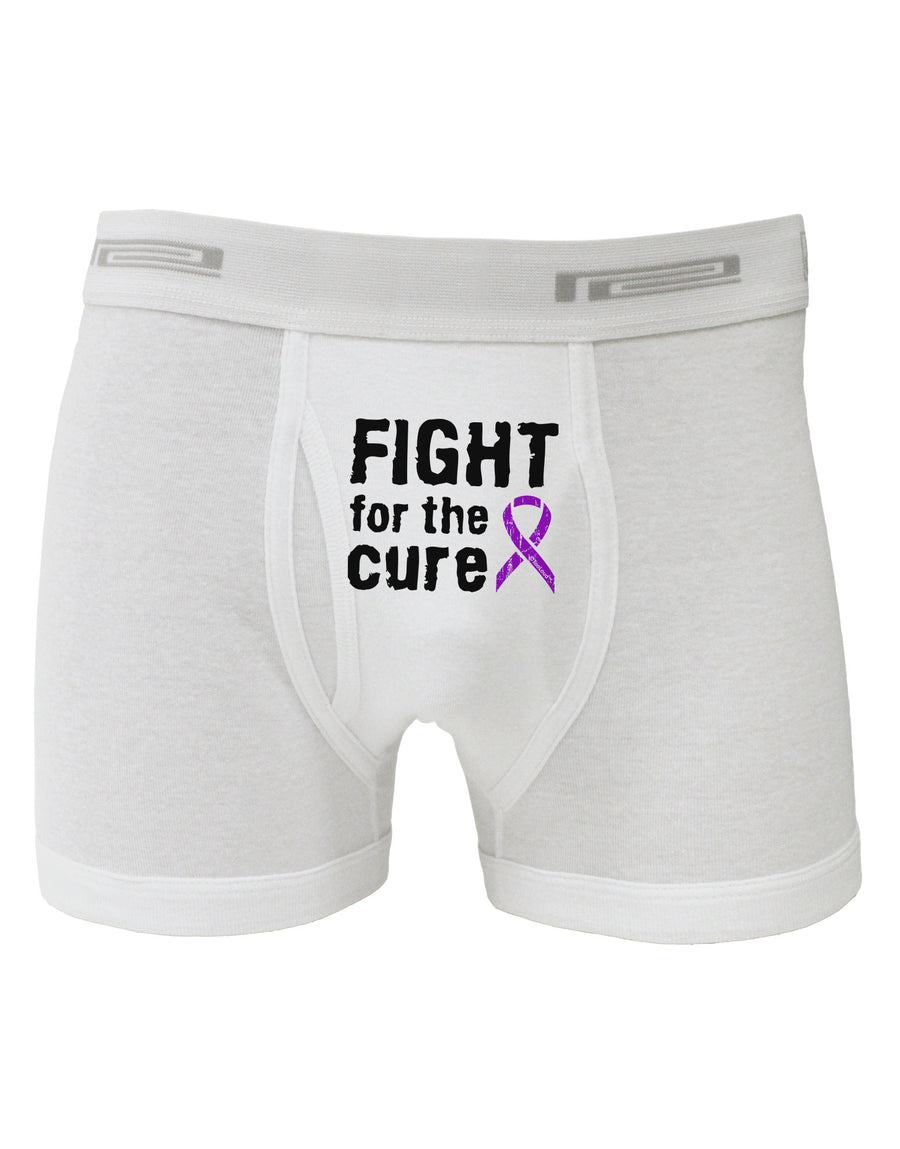 Fight for the Cure - Purple Ribbon Crohn’s Disease Boxer Briefs-Boxer Briefs-TooLoud-White-Small-Davson Sales