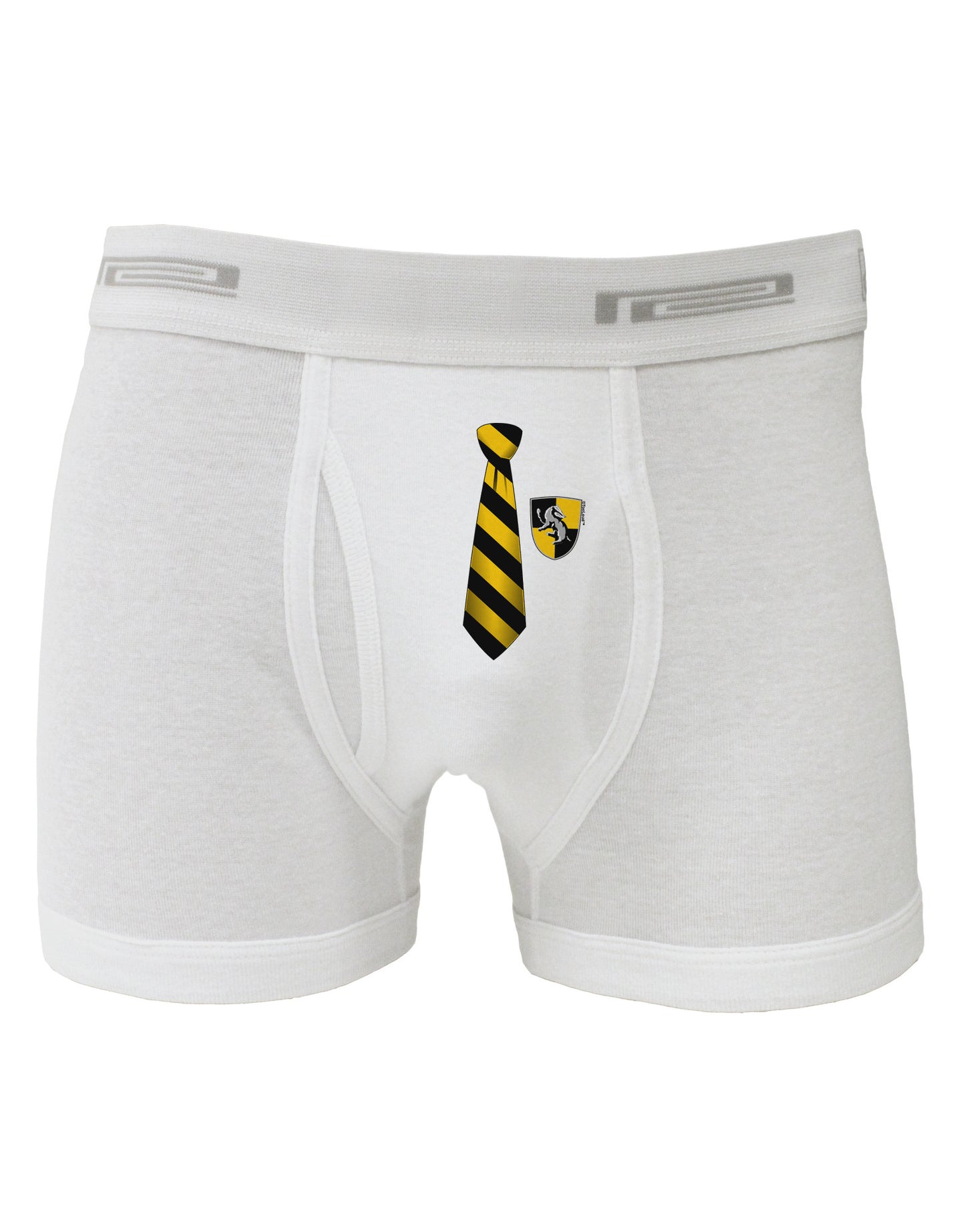 TooLoud Wizard Tie Yellow and Black Boxer Briefs-Boxer Briefs-TooLoud-White-Small-Davson Sales