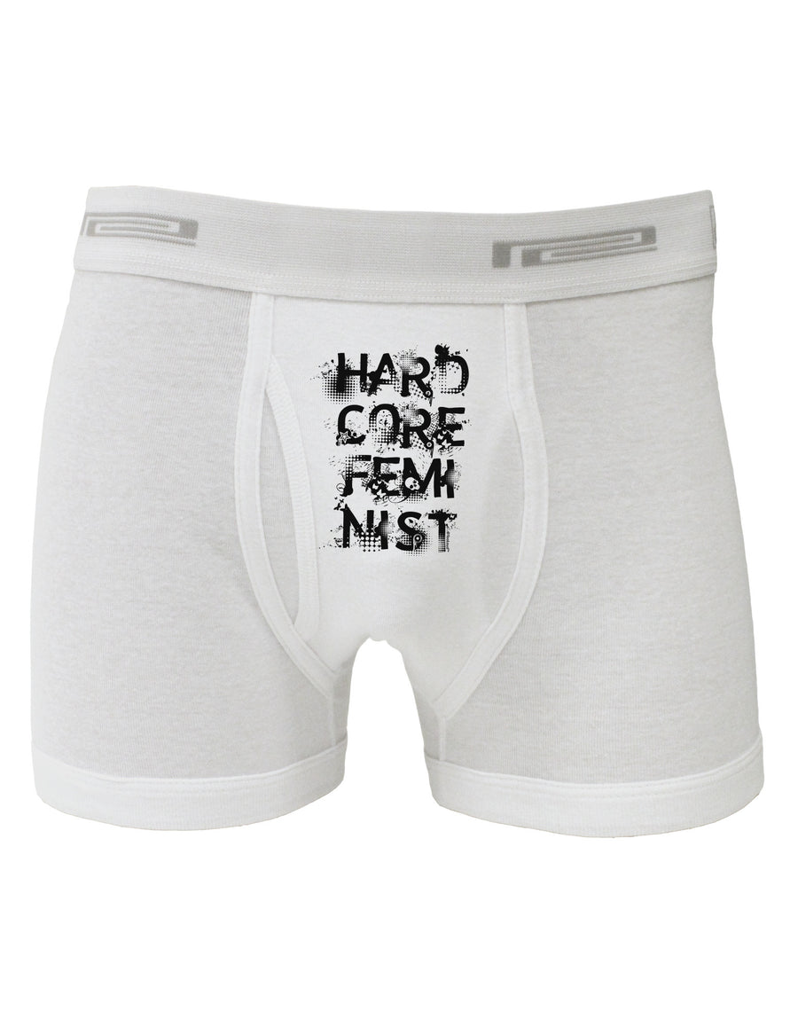 Hardcore Feminist Boxer Briefs-Boxer Briefs-TooLoud-White-Small-Davson Sales