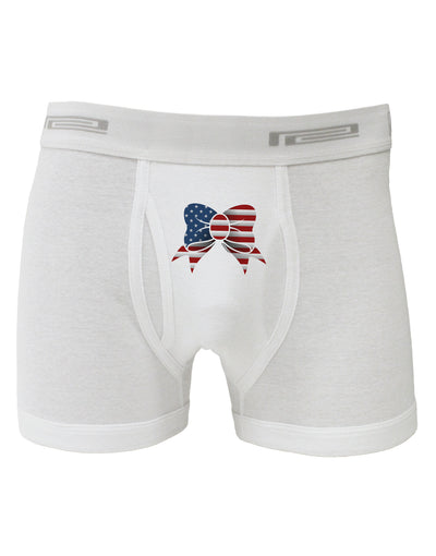 Patriotic Bow Boxer Briefs-Boxer Briefs-TooLoud-White-Small-Davson Sales