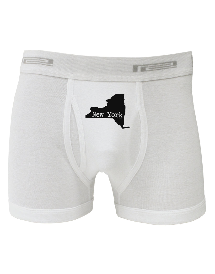 New York - United States Shape Boxer Briefs by TooLoud-Boxer Briefs-TooLoud-White-Small-Davson Sales