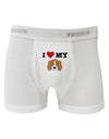 I Heart My - Cute Beagle Dog Boxer Briefs by TooLoud-Boxer Briefs-TooLoud-White-Small-Davson Sales