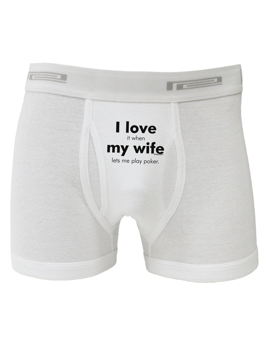 I Love My Wife - Poker Boxer Briefs-Boxer Briefs-TooLoud-White-Small-Davson Sales