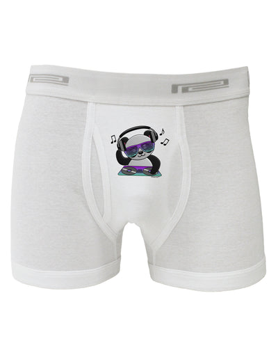 Panda DJ Boxer Briefs-Boxer Briefs-TooLoud-White-Small-Davson Sales