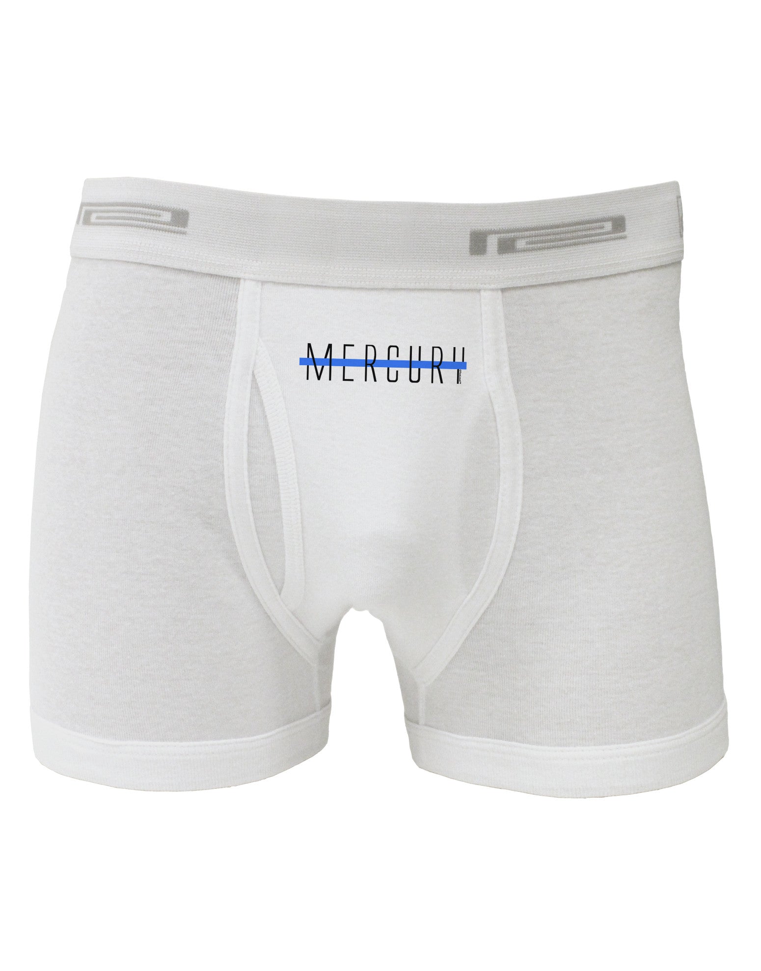 Planet Mercury Text Only Boxer Briefs-Boxer Briefs-TooLoud-White-Small-Davson Sales