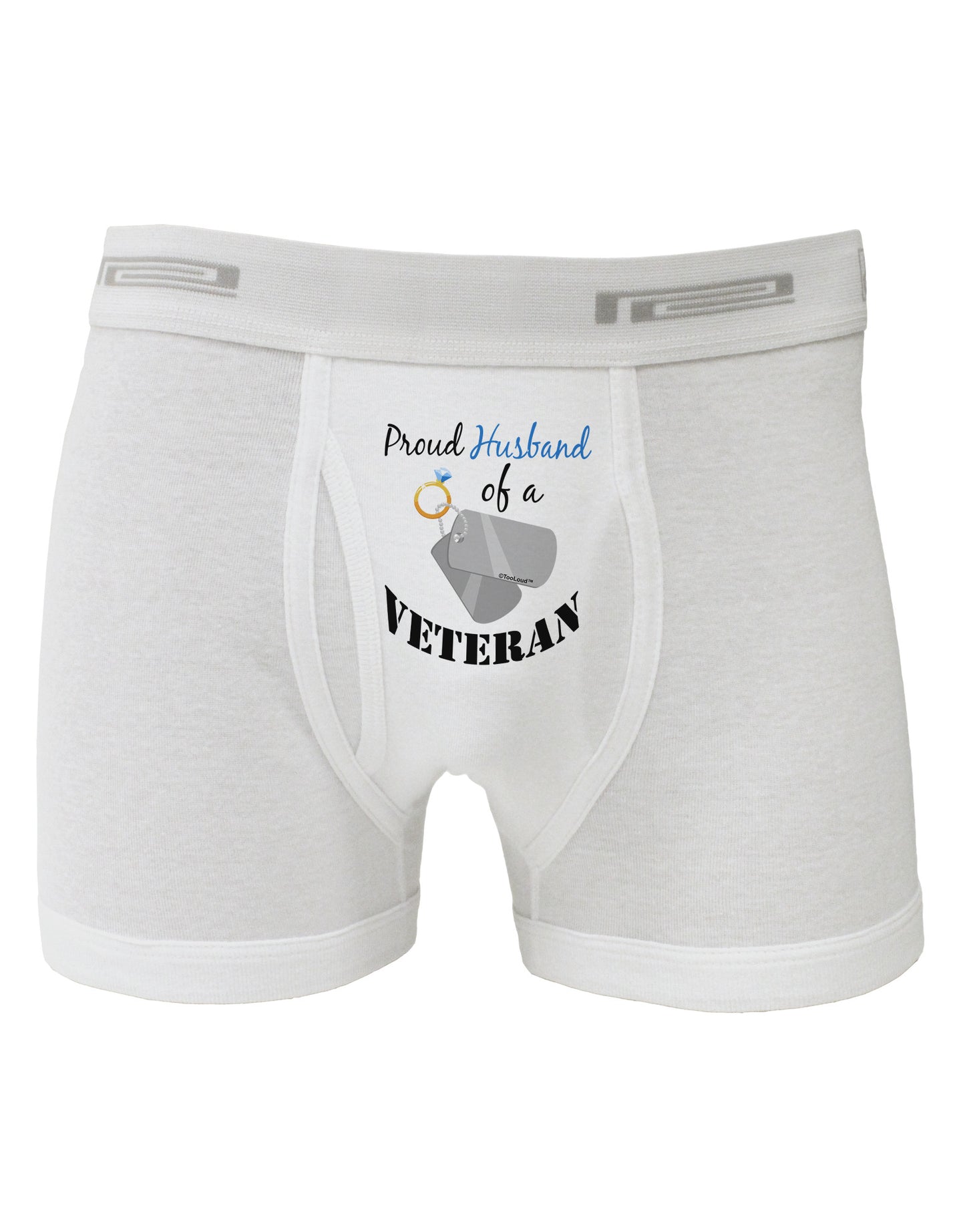 Husband of Veteran Boxer Briefs-Boxer Briefs-TooLoud-White-Small-Davson Sales
