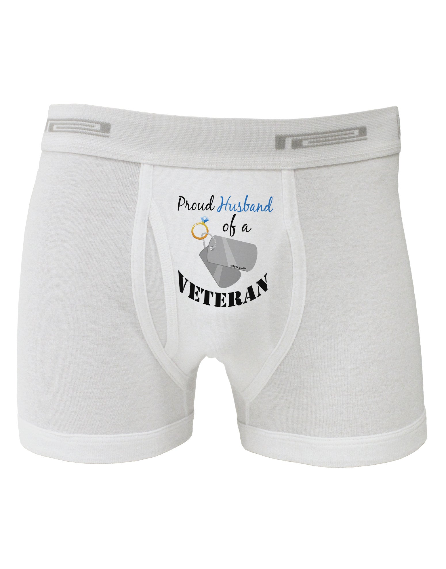 Husband of Veteran Boxer Briefs-Boxer Briefs-TooLoud-White-Small-Davson Sales