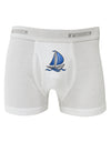 Blue Sailboat Boxer Briefs-Boxer Briefs-TooLoud-White-Small-Davson Sales