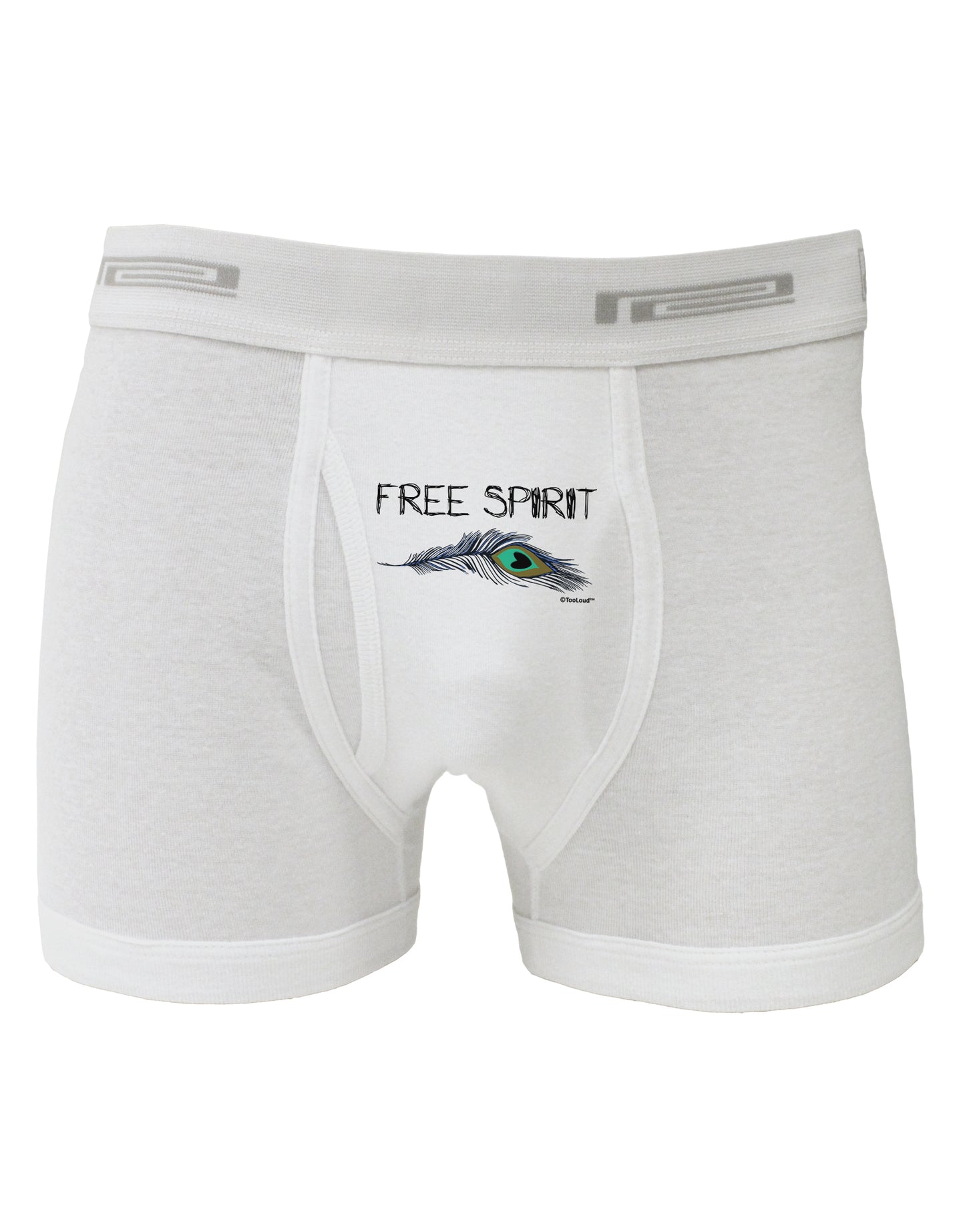 Graphic Feather Design - Free Spirit Boxer Briefs by TooLoud-Boxer Briefs-TooLoud-White-Small-Davson Sales
