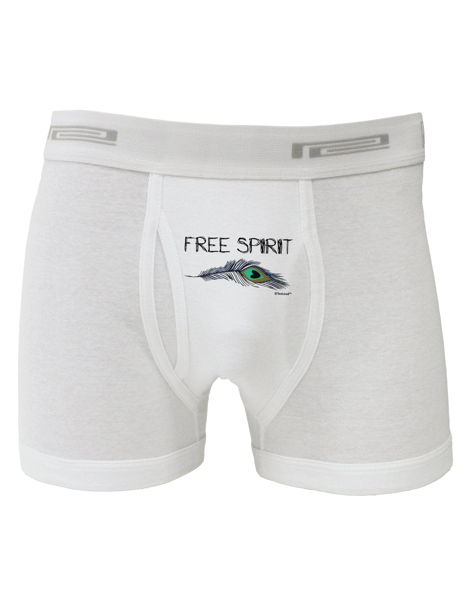 Graphic Feather Design - Free Spirit Boxer Briefs by TooLoud-Boxer Briefs-TooLoud-White-Small-Davson Sales
