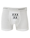 Ten Lords A Leaping Text Boxer Briefs-Boxer Briefs-TooLoud-White-Small-Davson Sales