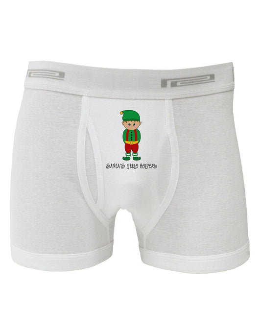 Santa's Little Helper Christmas Elf Boy Boxer Briefs-Boxer Briefs-TooLoud-White-Small-Davson Sales