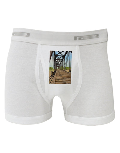 Colorado Landscape Bridge Boxer Briefs-Boxer Briefs-TooLoud-White-Small-Davson Sales