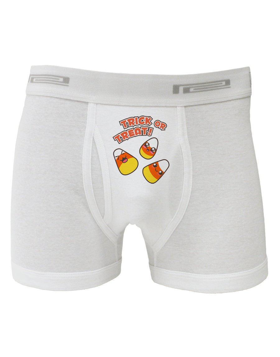 TooLoud Trick or Treat Cute Candy Corn Halloween Boxer Briefs-Boxer Briefs-TooLoud-White-Small-Davson Sales