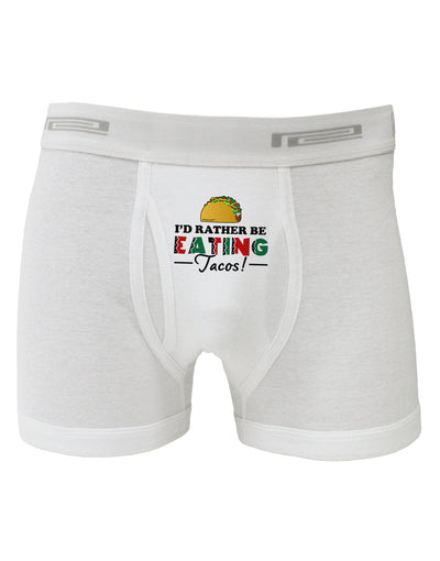 I'd Rather - Tacos Boxer Briefs-Boxer Briefs-TooLoud-White-Small-Davson Sales