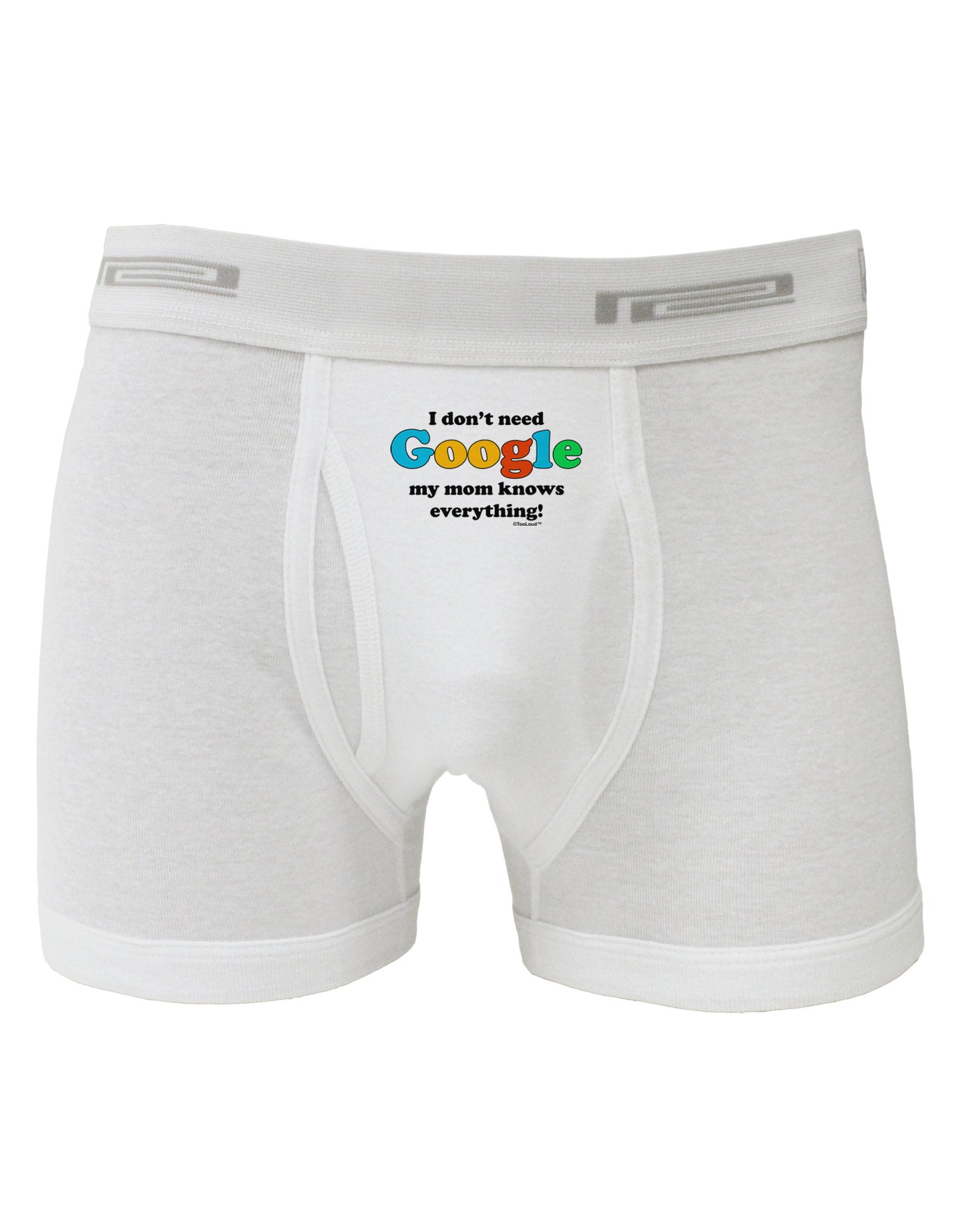 I Don't Need Google - Mom Boxer Briefs-Boxer Briefs-TooLoud-White-Small-Davson Sales