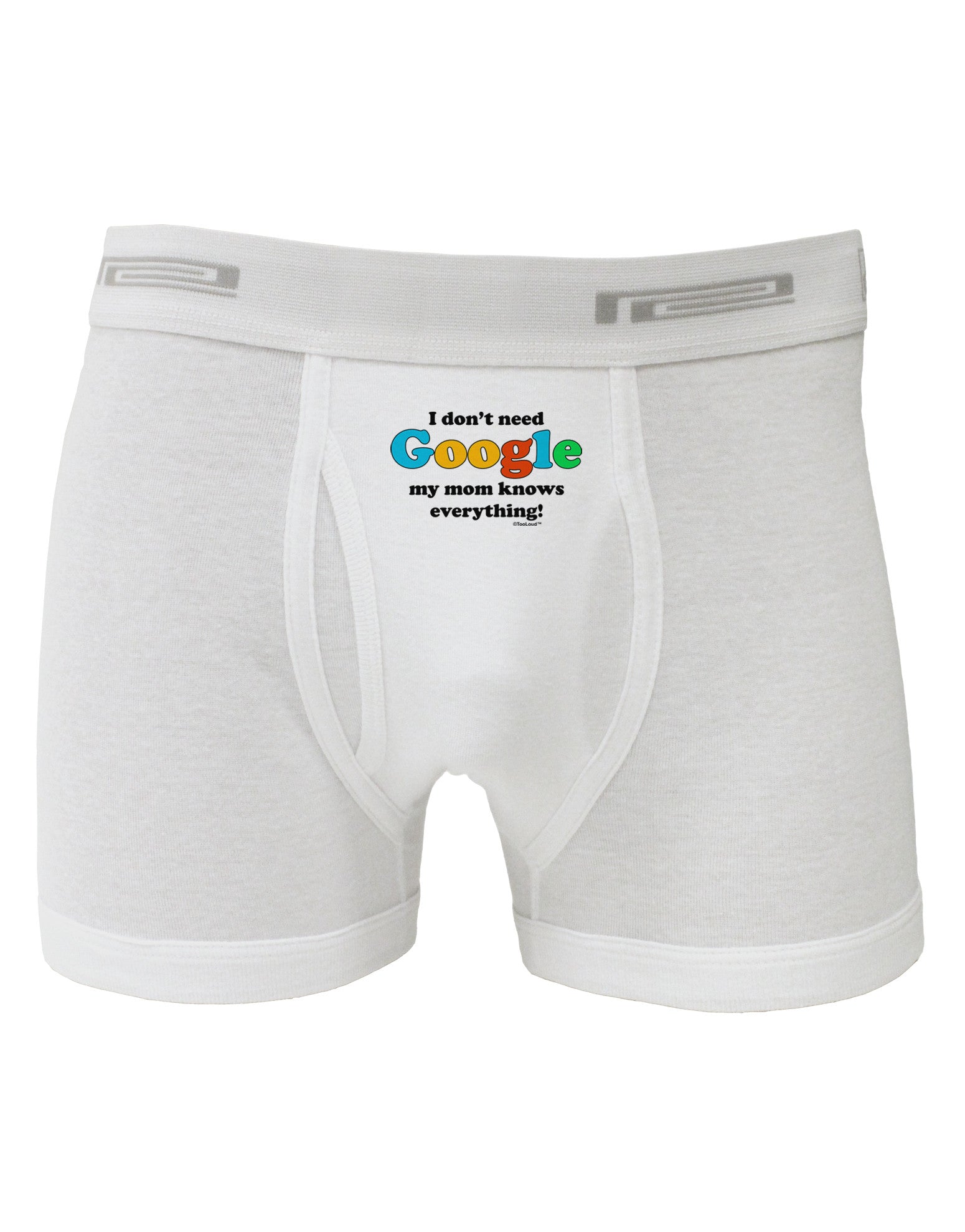 I Don't Need Google - Mom Boxer Briefs-Boxer Briefs-TooLoud-White-Small-Davson Sales
