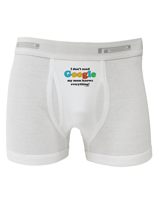 I Don't Need Google - Mom Boxer Briefs-Boxer Briefs-TooLoud-White-Small-Davson Sales