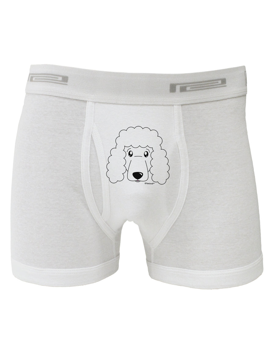 Cute Poodle Dog - White Boxer Briefs by TooLoud-Boxer Briefs-TooLoud-White-Small-Davson Sales