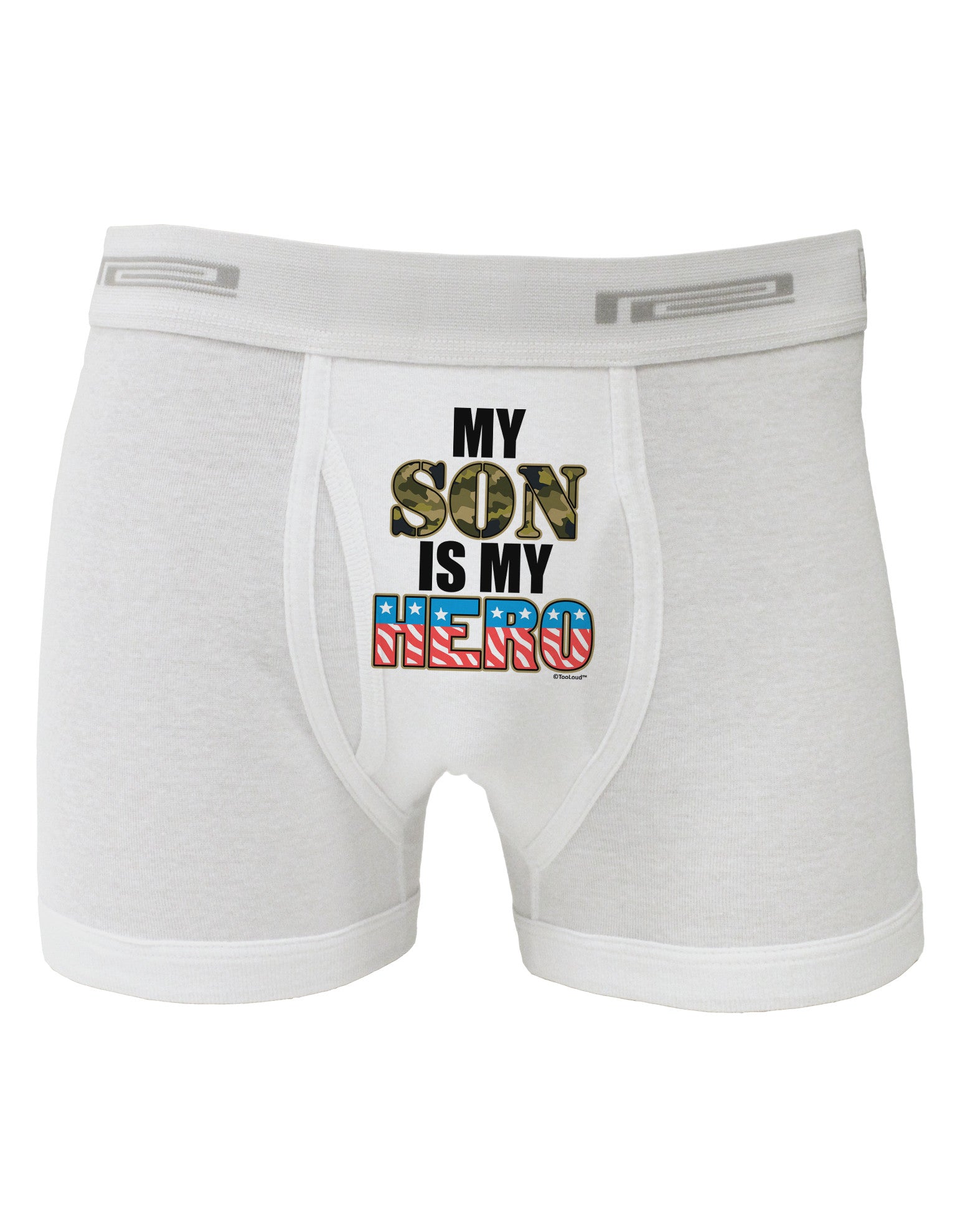 My Son is My Hero - Armed Forces Boxer Briefs by TooLoud-Boxer Briefs-TooLoud-White-Small-Davson Sales