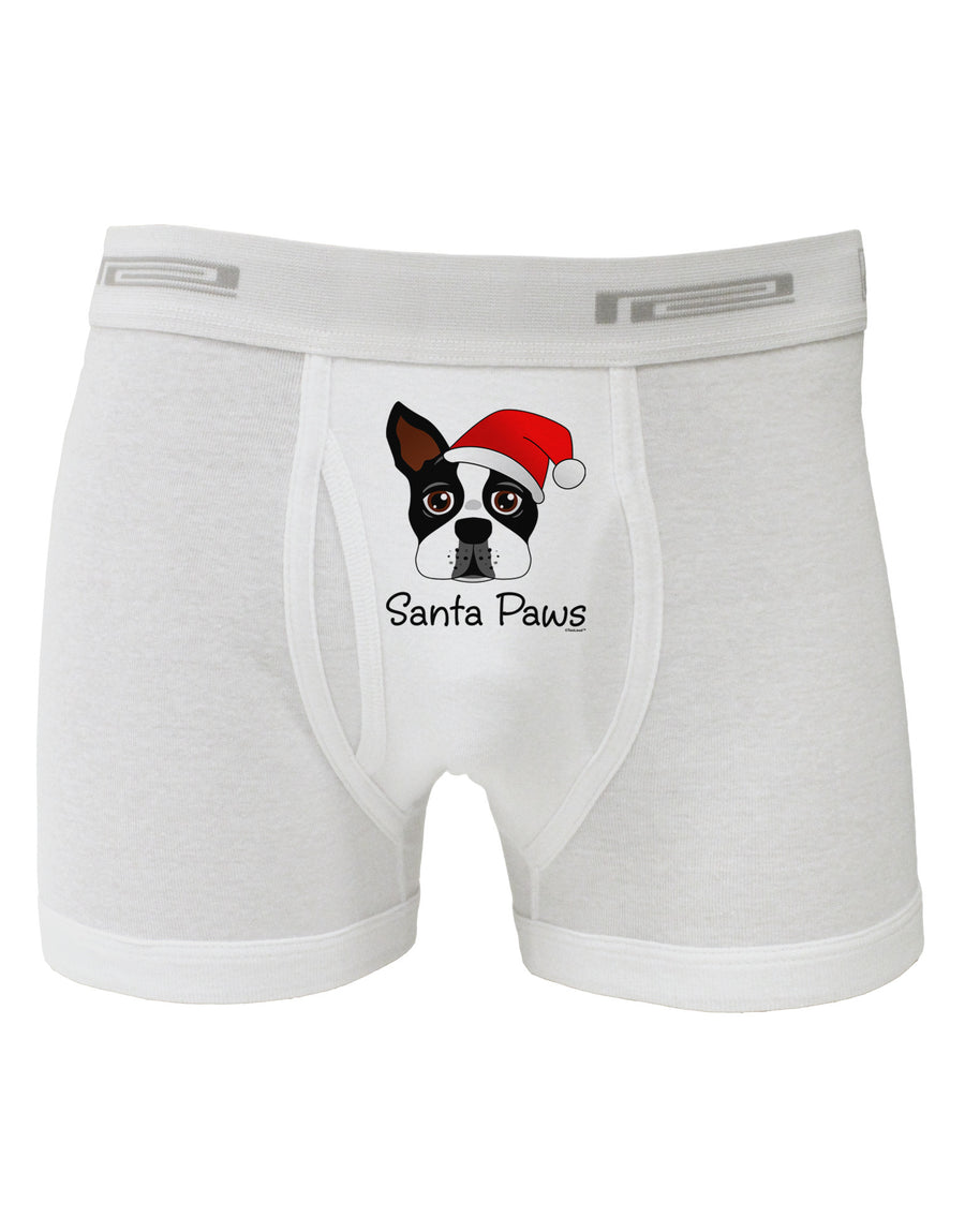 Santa Paws Christmas Dog Boxer Briefs-Boxer Briefs-TooLoud-White-Small-Davson Sales