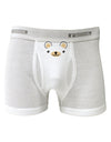 Kyu-T Ears - Beartholomew Teddy Bear Boxer Briefs-Boxer Briefs-TooLoud-White-Small-Davson Sales