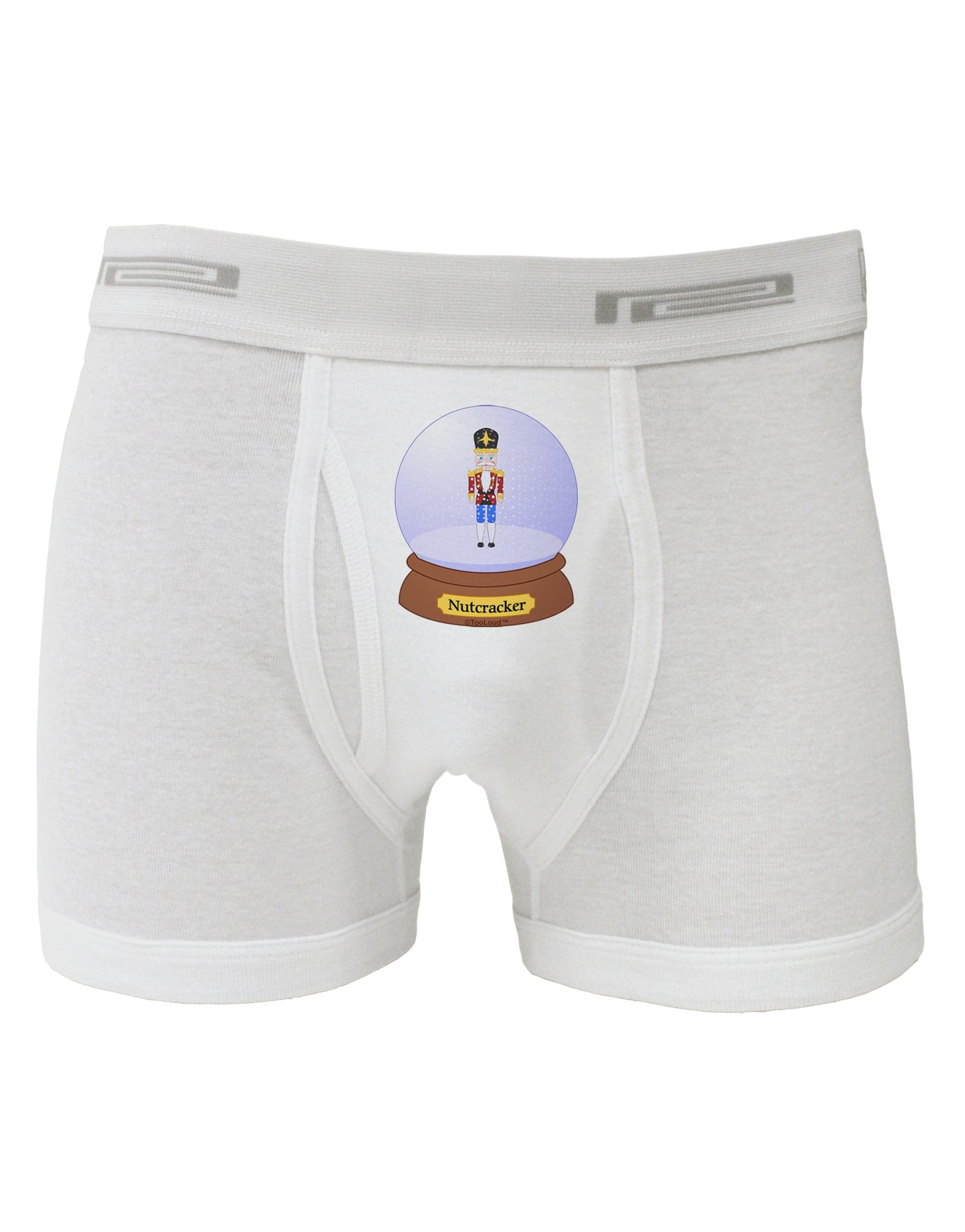 Nutcracker Snow Globe - Red Gold Black Boxer Briefs by TooLoud-Boxer Briefs-TooLoud-White-Small-Davson Sales