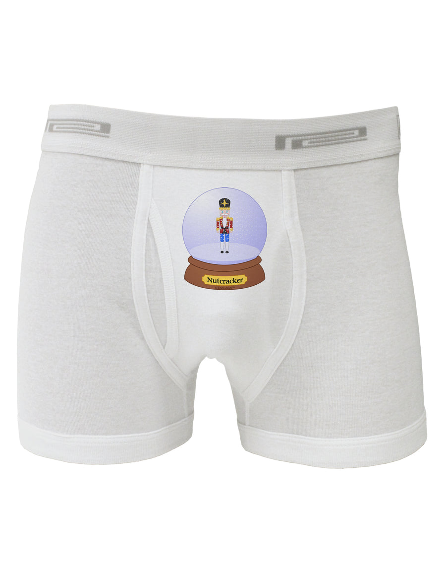 Nutcracker Snow Globe - Red Gold Black Boxer Briefs by TooLoud-Boxer Briefs-TooLoud-White-Small-Davson Sales