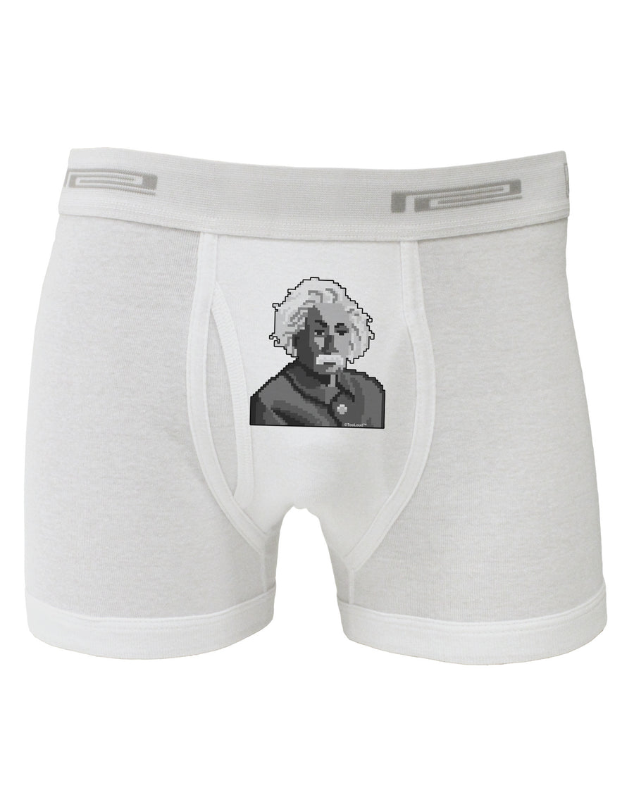 Pixel Albert Design Boxer Briefs by TooLoud-Boxer Briefs-TooLoud-White-Small-Davson Sales