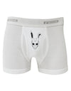 Scary Face Bunny White Boxer Briefs-Boxer Briefs-TooLoud-White-Small-Davson Sales