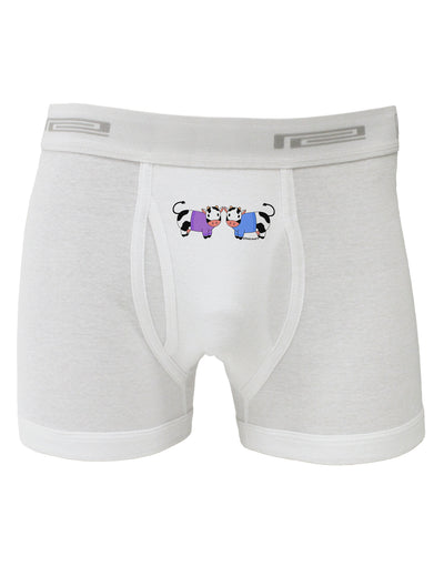 Cute Pair of Sweater Cows Boxer Briefs-Boxer Briefs-TooLoud-White-Small-Davson Sales