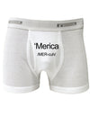 Merica Text Boxer Briefs-Boxer Briefs-TooLoud-White-Small-Davson Sales