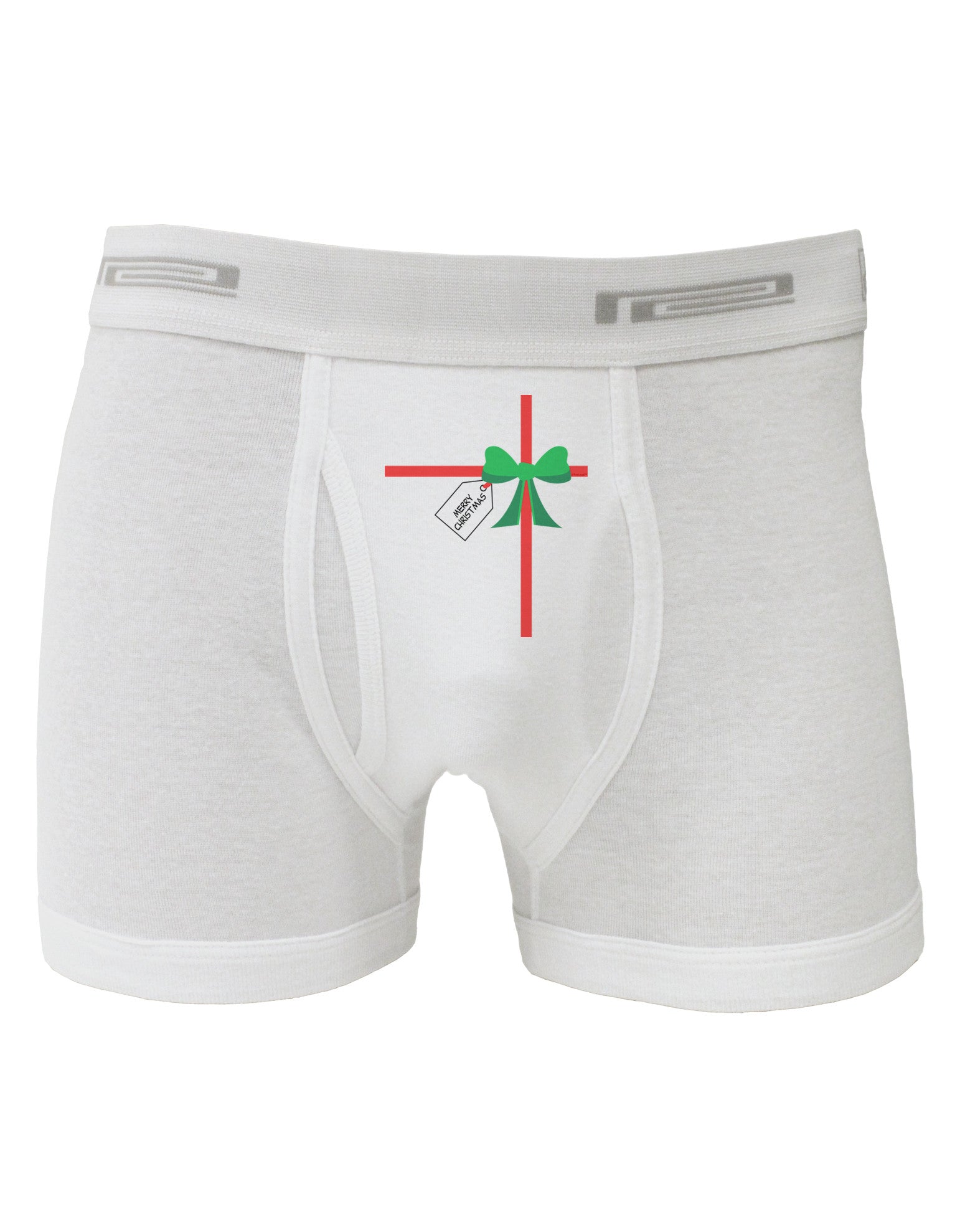 Merry Christmas Present Gift Boxer Briefs-Boxer Briefs-TooLoud-White-Small-Davson Sales