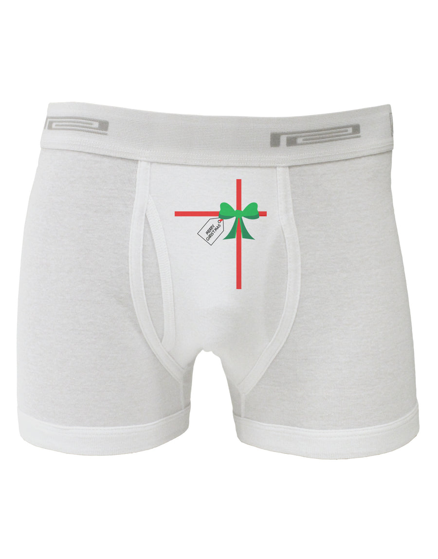 Merry Christmas Present Gift Boxer Briefs-Boxer Briefs-TooLoud-White-Small-Davson Sales