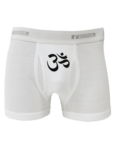 Om Symbol Boxer Briefs-Boxer Briefs-TooLoud-White-Small-Davson Sales