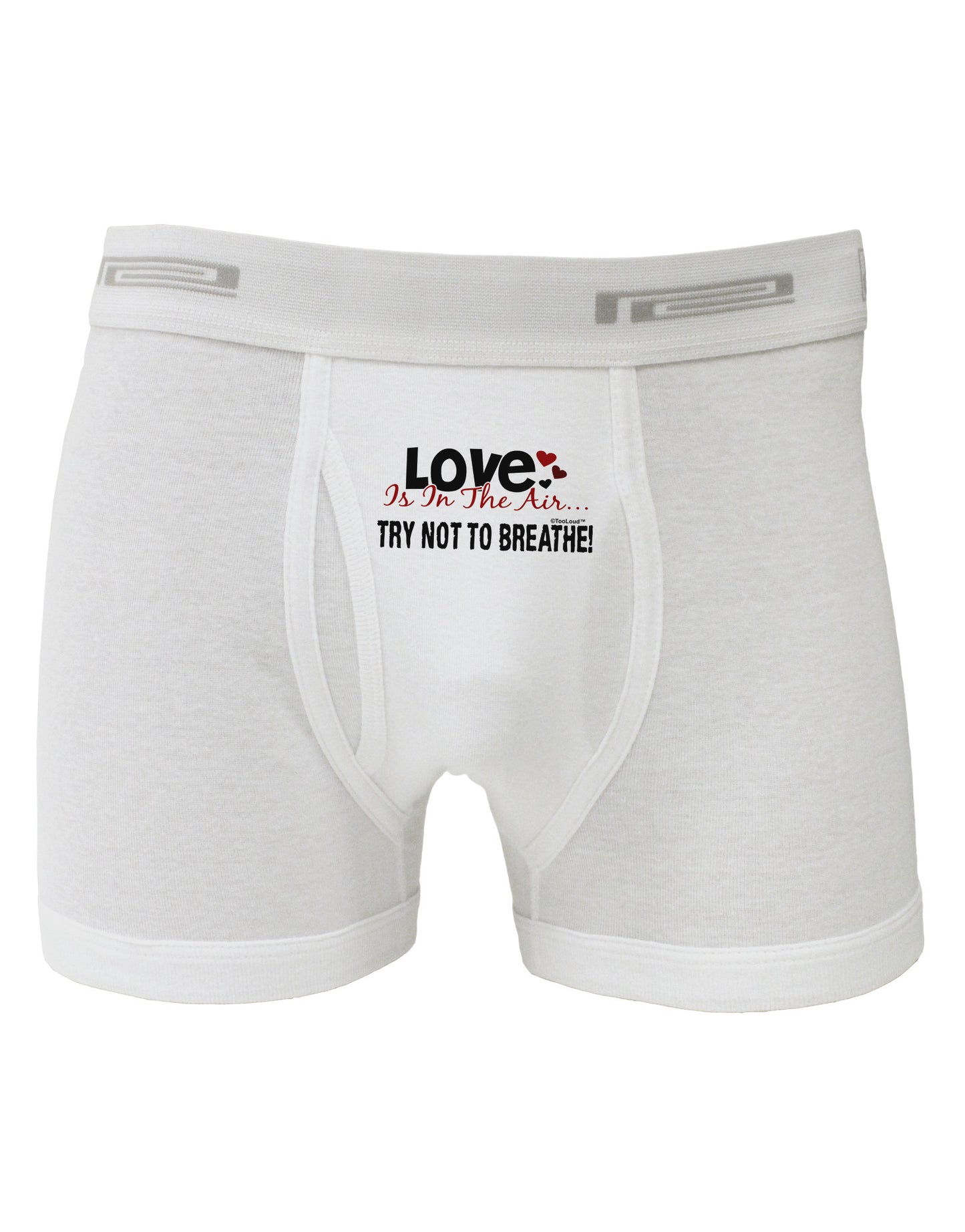 Love - Try Not To Breathe Boxer Briefs-Boxer Briefs-TooLoud-White-Small-Davson Sales