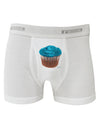 Giant Bright Turquoise Cupcake Boxer Briefs by TooLoud-Boxer Briefs-TooLoud-White-Small-Davson Sales