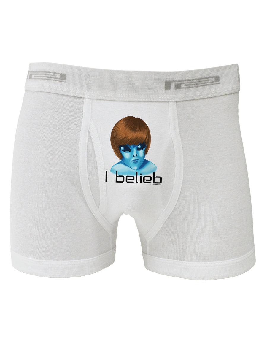 Extraterrestial - I Belieb Boxer Briefs by TooLoud-Boxer Briefs-TooLoud-White-Small-Davson Sales