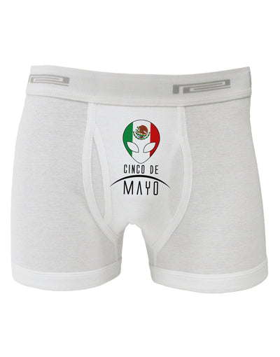 Mexican Extraterrestrial Text Boxer Briefs-Boxer Briefs-TooLoud-White-Small-Davson Sales