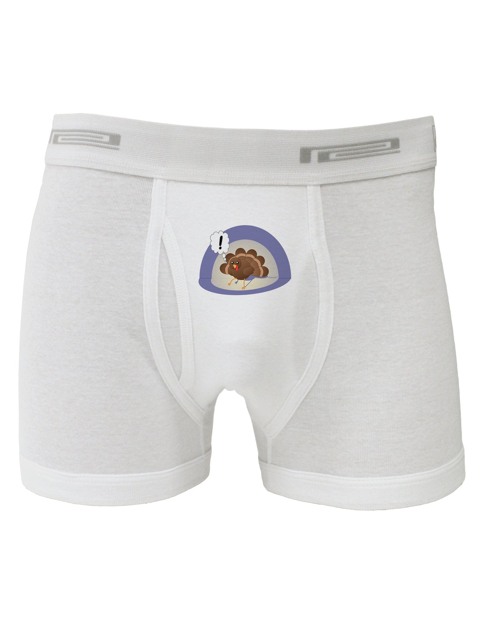 Escaping Turkey - Funny Thanksgiving Boxer Briefs-Boxer Briefs-TooLoud-White-Small-Davson Sales