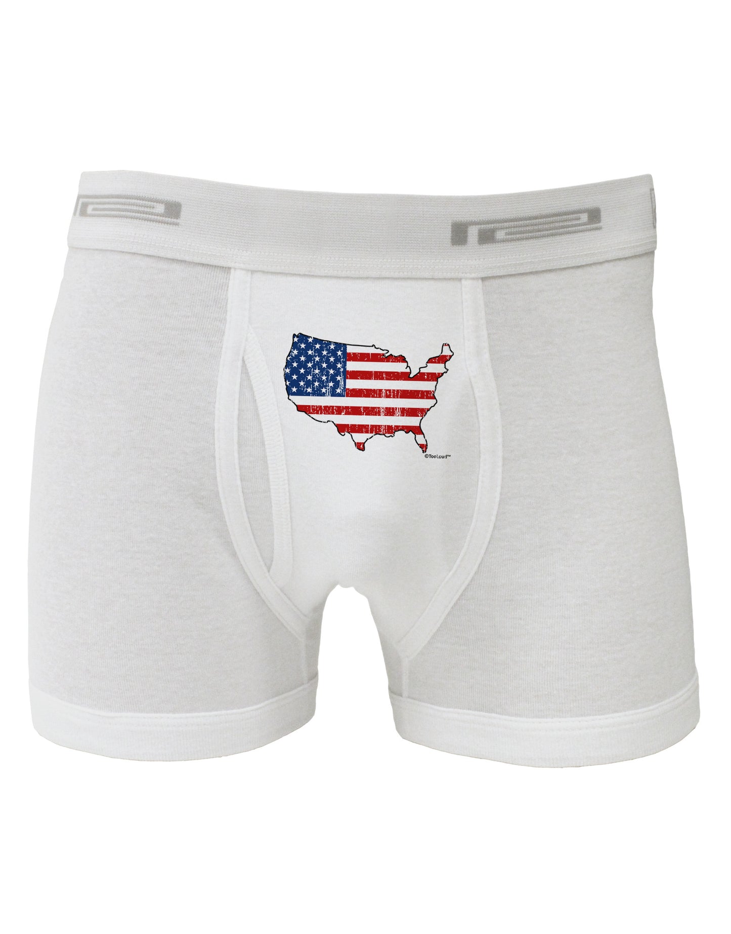 United States Cutout - American Flag Distressed Boxer Briefs by TooLoud-Boxer Briefs-TooLoud-White-Small-Davson Sales