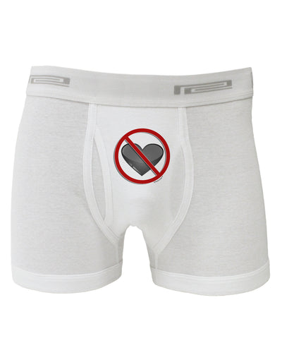 No Love Symbol Boxer Briefs-Boxer Briefs-TooLoud-White-Small-Davson Sales