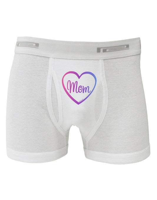 Mom Heart Design - Gradient Colors Boxer Briefs by TooLoud-Boxer Briefs-TooLoud-White-Small-Davson Sales