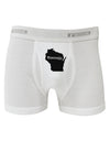 Wisconsin - United States Shape Boxer Briefs-Boxer Briefs-TooLoud-White-Small-Davson Sales